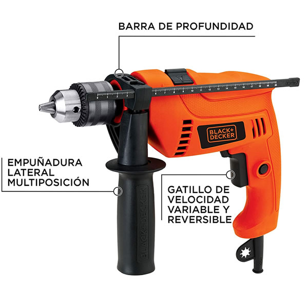 Taladro Con 40 Herramientas Black & Decker HD565K-B3 SMS - Naranja
