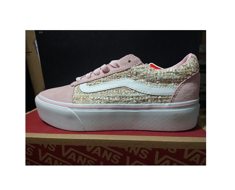 Tenis Vans Ward Platform Chalk Pink Dama Original VN0A3TLCVW4