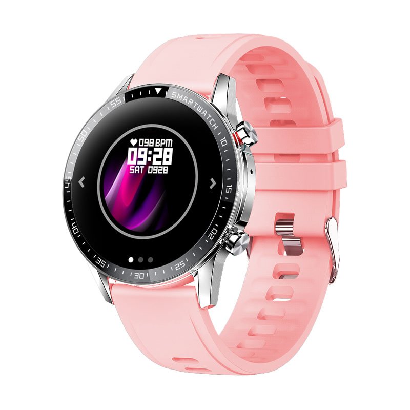 Sync Ray Smartwatch SW24  Rosa Bluetooth 5.0 Reloj Inteligente Realiza Llamadas Control de Cámara Resistencia al Agua IP67 Seguimiento a Ritmo Cardiaco Presión Sanguínea Oxigenación GPS Multideportivo 