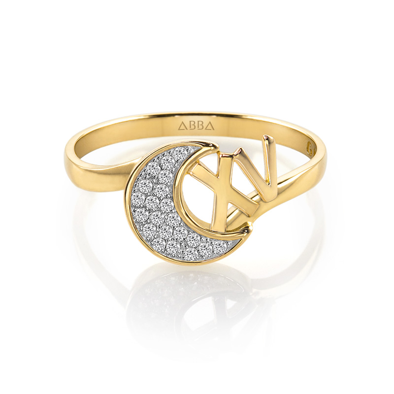 ANILLO LUNA XV A OS ORO 14K ABBA JOYAS