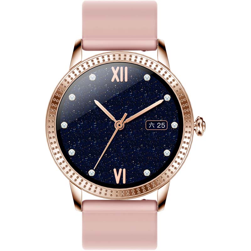 Sync Ray Smartwatch SW21 Plus Rosa Bluetooth 5.0 Reloj Inteligente Recibe Notificaciones Push Podometro Distancia Monitor de Sueño Multideportivo Resistente al Agua IP67 Presion Arterial Monitor de Ritmo Cardiaco Oxigenacion .