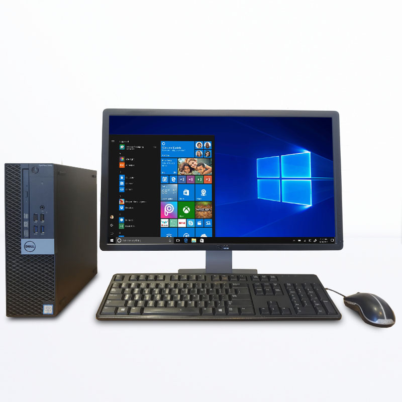 Computadora Dell 3040 i5 6ta Gen 8GB RAM Monitor 24" (Reacondicionado)