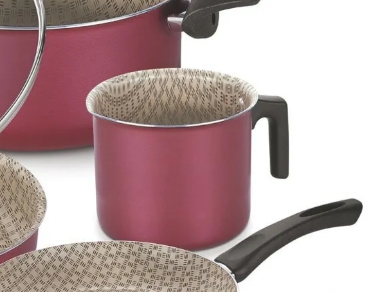 Batería de cocina Tramontina Paris Utensilios 20599/789, 20599/761 7 piezas roja END