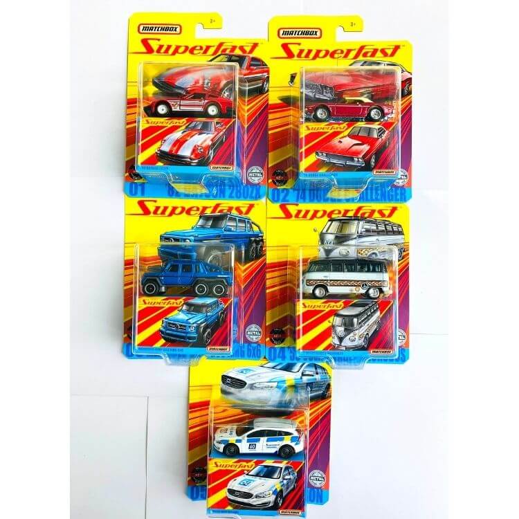 MATCHBOX 2020 SUPERFAST 5 Coches