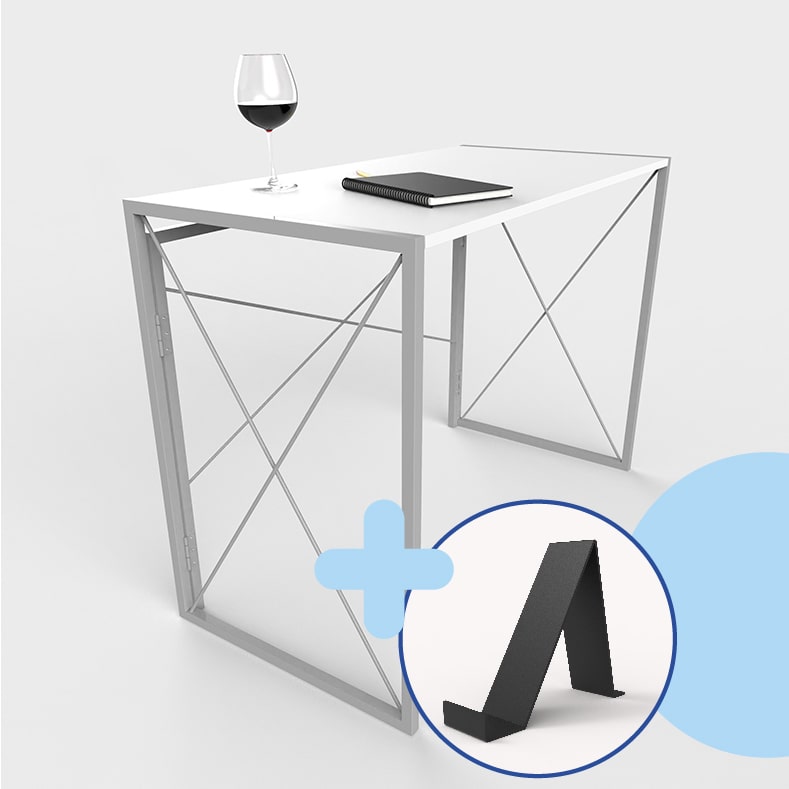 Escritorio Minimalista para Computadora | Multiusos para recamara juveniles de MDF Texturizado tipo Madera, Home Office (Medidas de 100X75X50 cm)