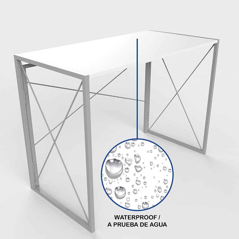 Escritorio Minimalista para Computadora | Multiusos para recamara juveniles de MDF Texturizado tipo Madera, Home Office (Medidas de 100X75X50 cm)