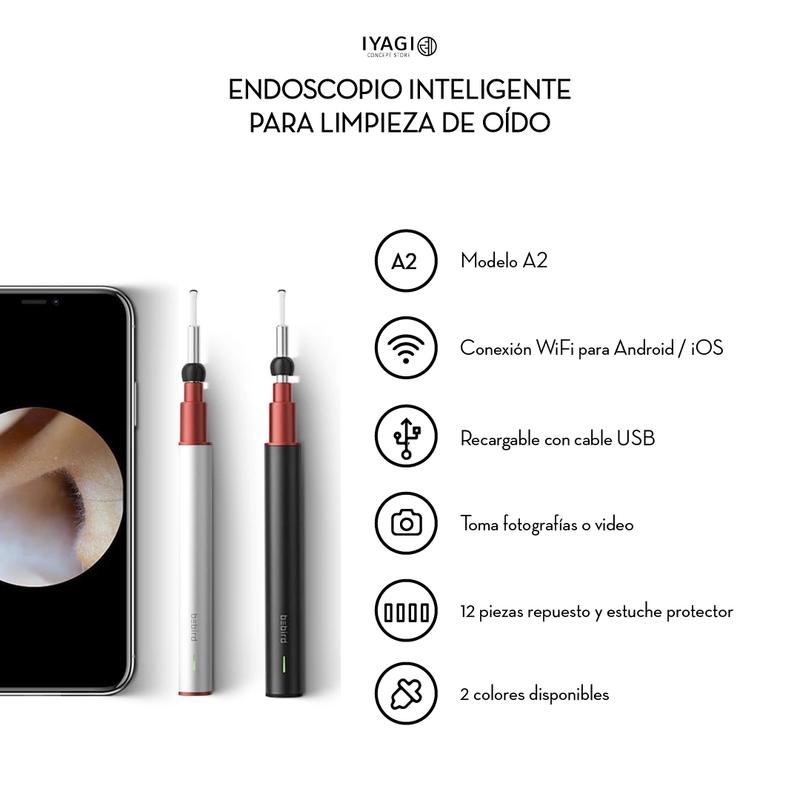 Cámara de endoscopio para limpieza de oído, modelo A2 Super PRO