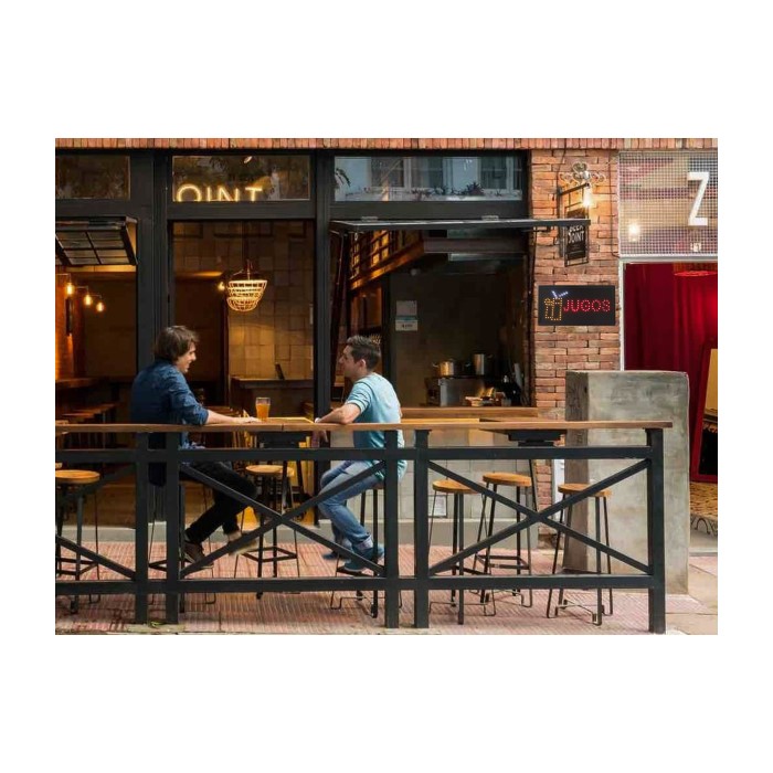 Letrero Luminoso Anuncio Jugos Led Colgante 48x25 Cm