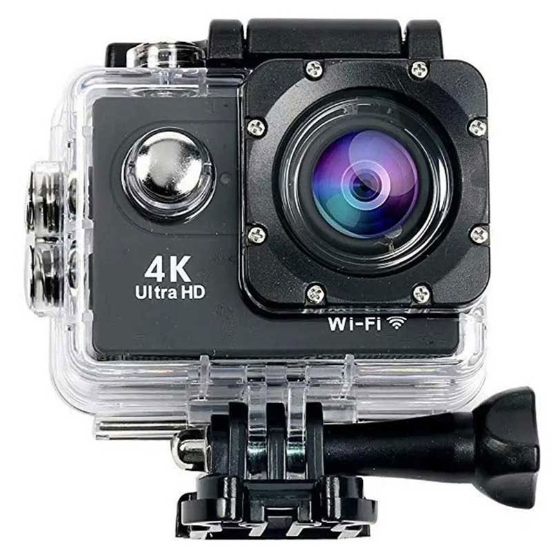 Sport Cam Camara Deportiva 4k Wifi Sumergible Con Mas de 20 Accesorios FRALUGIO