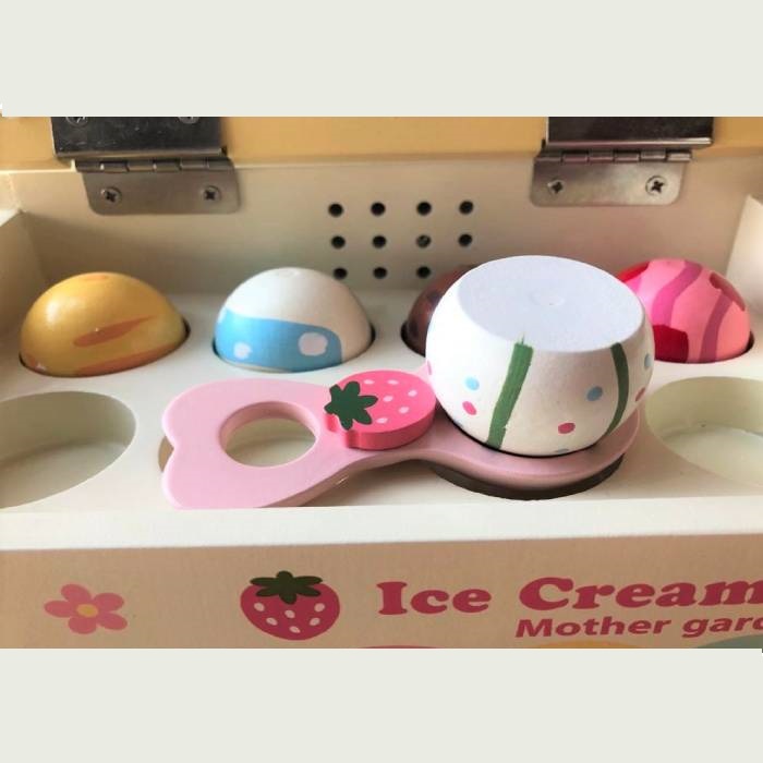 Juguete Didáctico Heladería con Helados & Paletas de Madera