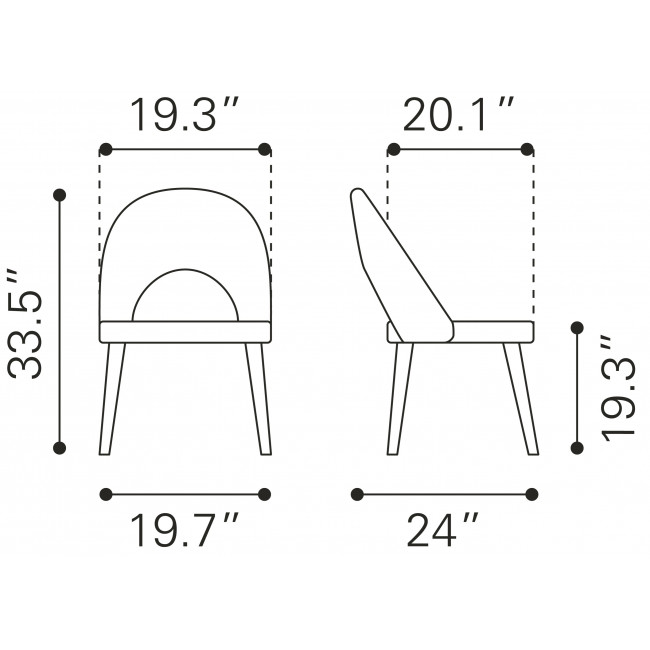 Silla de Comedor Miami Gris - Kessa
