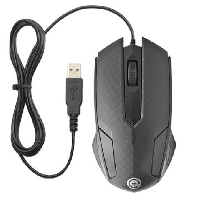 MOUSE OPTICO EASY LINE 1200 DPI WIN XP VISTA/7/8/8.1 MAC OS X USB NEGRO CABLE USB EL-994121 OFICINA