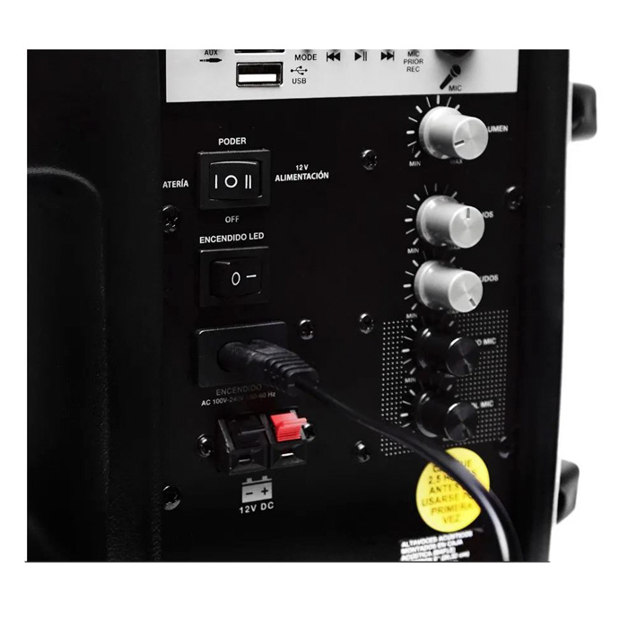 Kaiser Bafle De 8 Pulgadas Con Entrada Rca Recargable