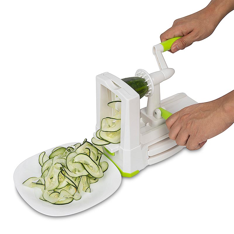 Rallador Cortador De Verdura En Espiral Spiralizer Hiperware Con 5 Cuchillas