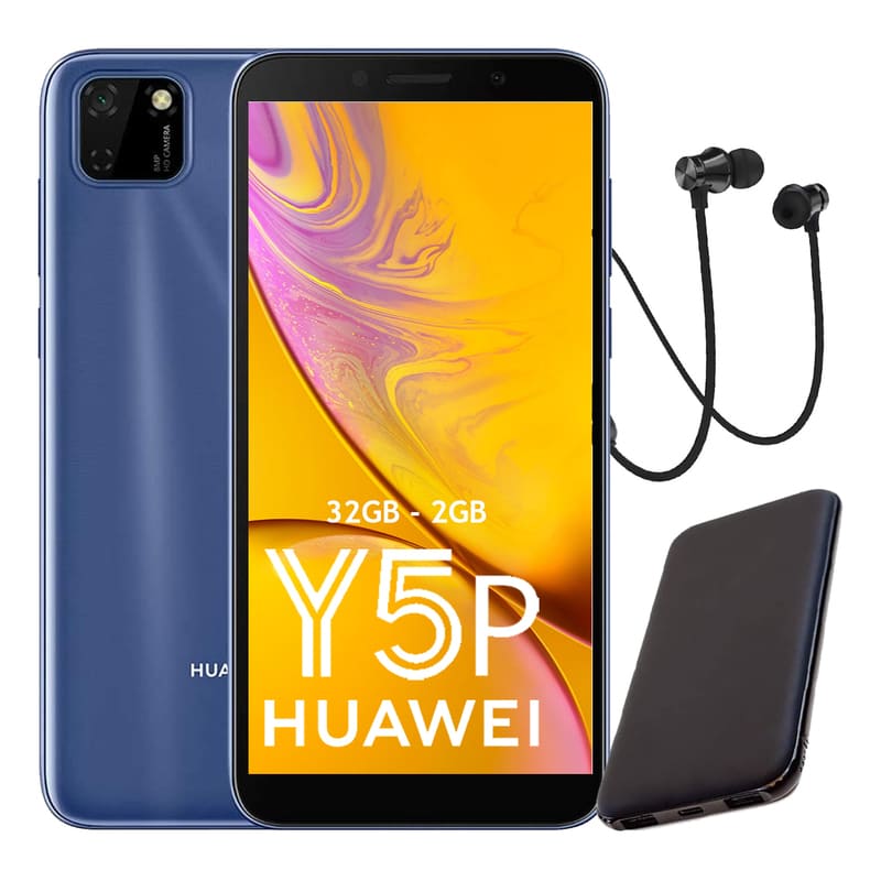 Huawei Y5p 32Gb 2GB Dual Sim - Azul + Audifono + Power Bank