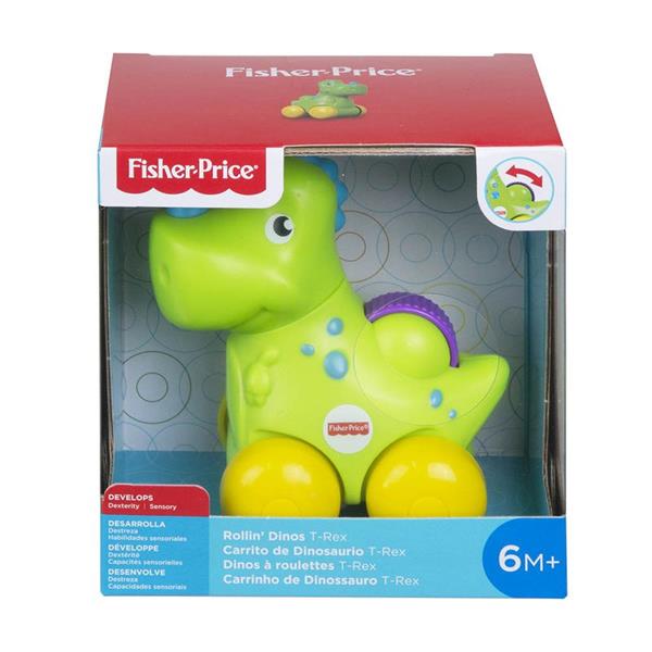Fisher-Price Carrito de Dinosaurio T-Rex Verde