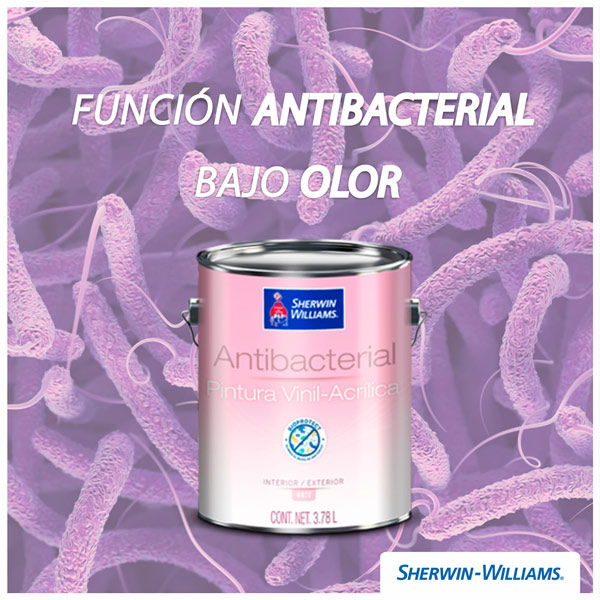 Galón de pintura vinílica ANTIBACTERIAL SHERWIN WILLIAMS