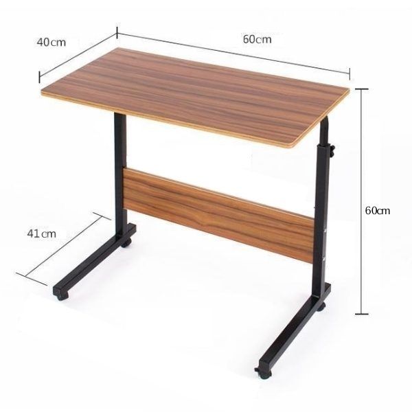 Mesa escritorio de madera con ruedas — Importadora USA