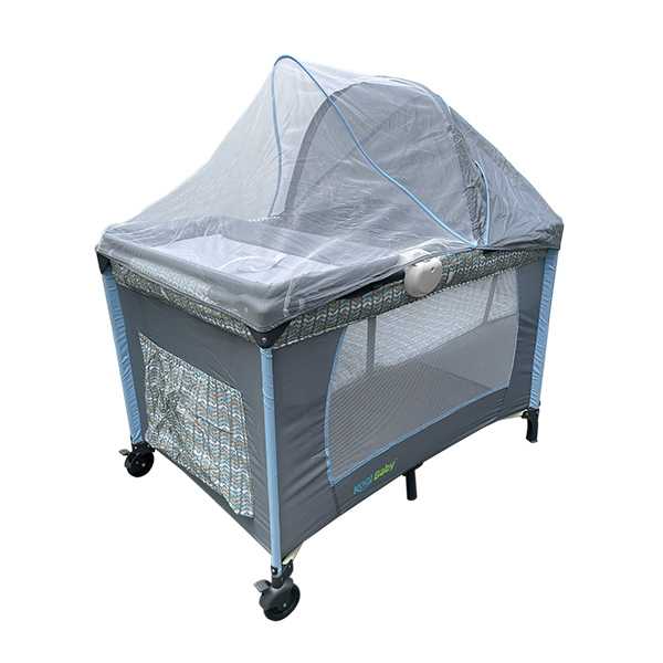 Corralito para bebé con toldo mosquitero, cuna, cambiador y caja musical KOOL BABY MOD. PP-02