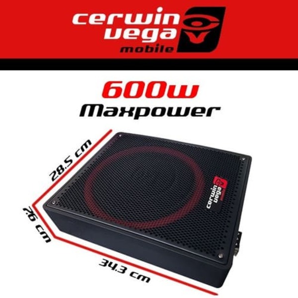 Subwoofer Plano Amplificado Cerwin Vega Vpas12 600w 12pLG