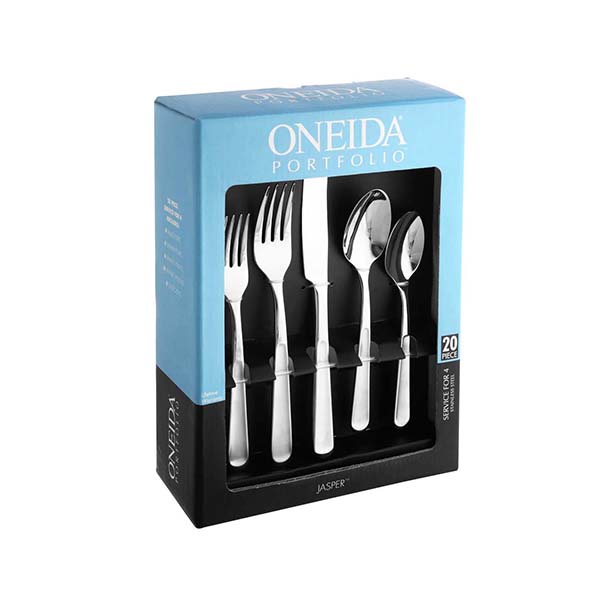 Juego de Cubiertos acero inoxidable Jasper Oneida 20 pzas. 1 paq. ONEIDA-H334020A