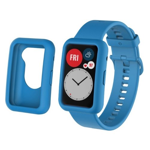 Correa + Case Huawei Watch Fit en color Azul Cielo