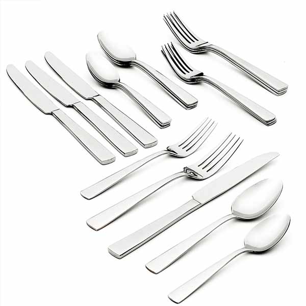 Juego de 20 cubiertos de uso diario de acero inoxidable ONEIDA NOCHA Servicio para 4 personas