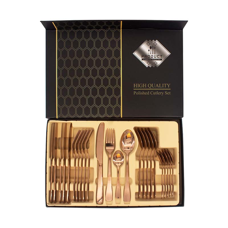 Juego De Cubiertos High Quality Acero Inoxidable 24 Piezas