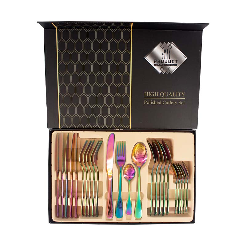 Juego De Cubiertos High Quality Acero Inoxidable 24 Piezas