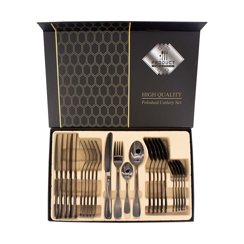 Juego De Cubiertos High Quality Acero Inoxidable 24 Piezas