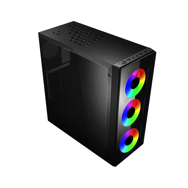 Gabinete Gamer Xzeal XZ110-1 4 Ventiladores RGB S/Fuente (XZCGB12B)