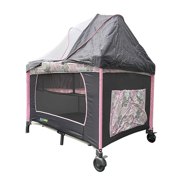 Corralito para bebé con toldo mosquitero, cuna, cambiador y caja musical KOOL BABY MOD. PP-02