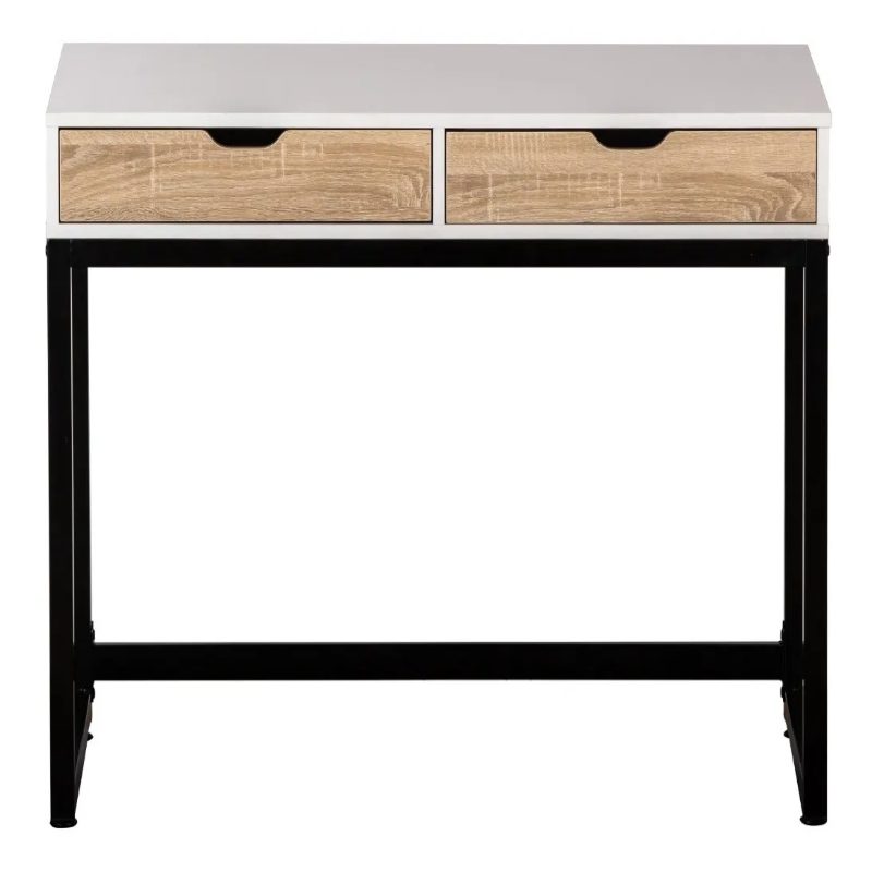 Escritorio Home Office Con Cajones Y Estructura Metalica