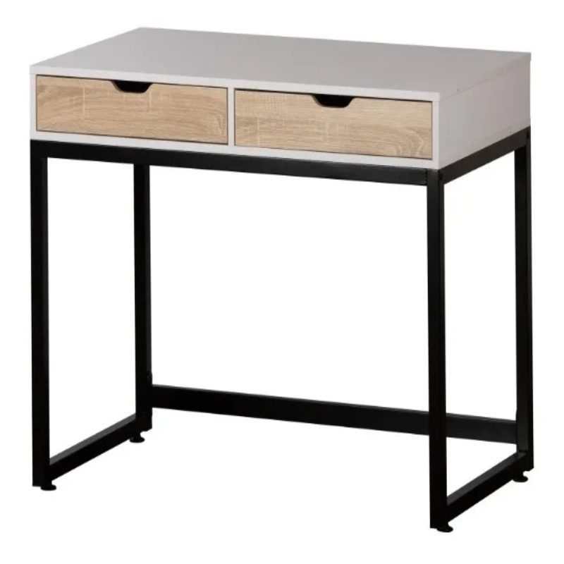 Escritorio Home Office Con Cajones Y Estructura Metalica