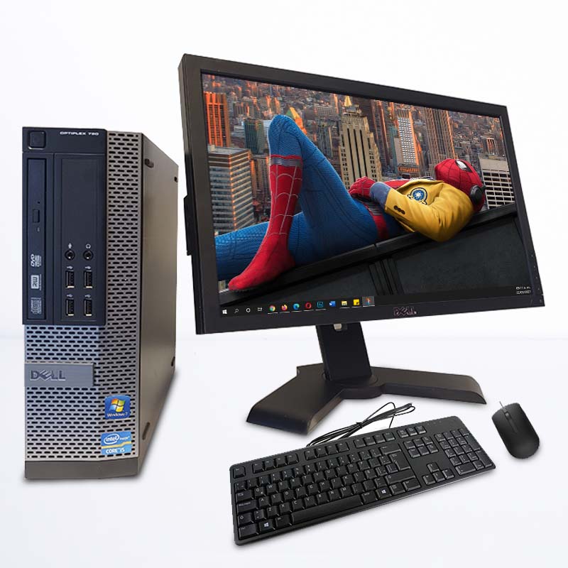 Computadora Original Dell Optiplex Intel Core i3 4GB RAM Monitor 22 pulgadas Wifi USB Reacondicionado grado A