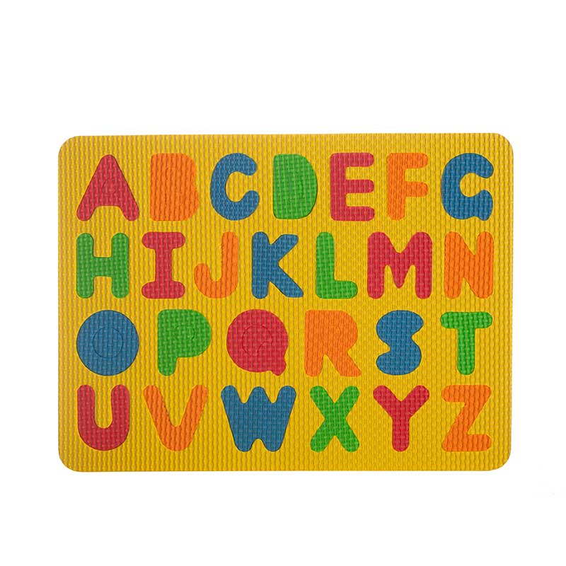 Rompecabezas De Letras Con El Abecedario Fomi Foamy Para Niños Color Amarillo