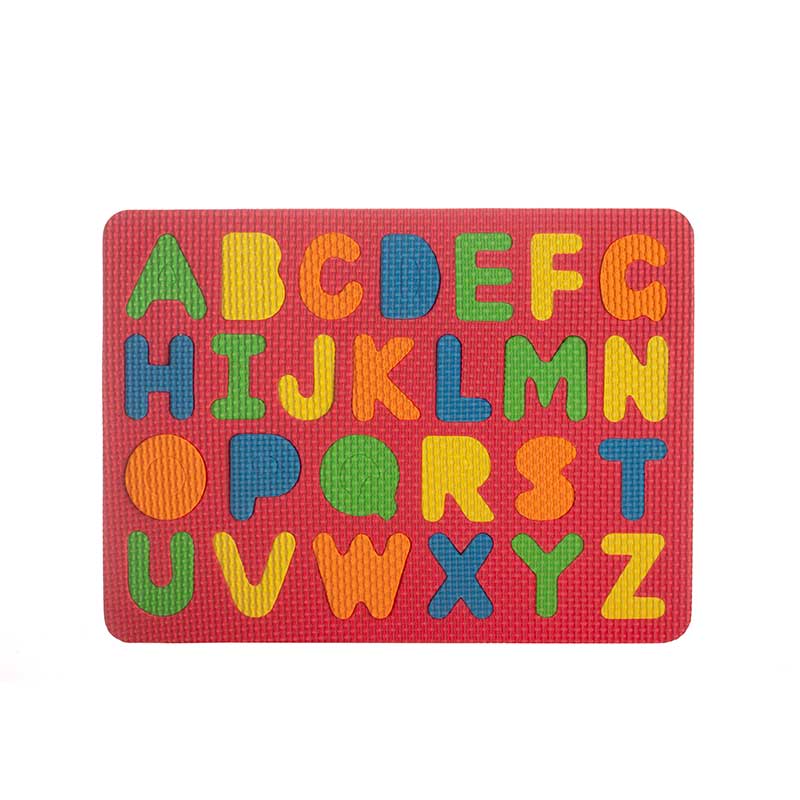 Rompecabezas De Letras Con El Abecedario Fomi Foamy Para Niños Color Rojo