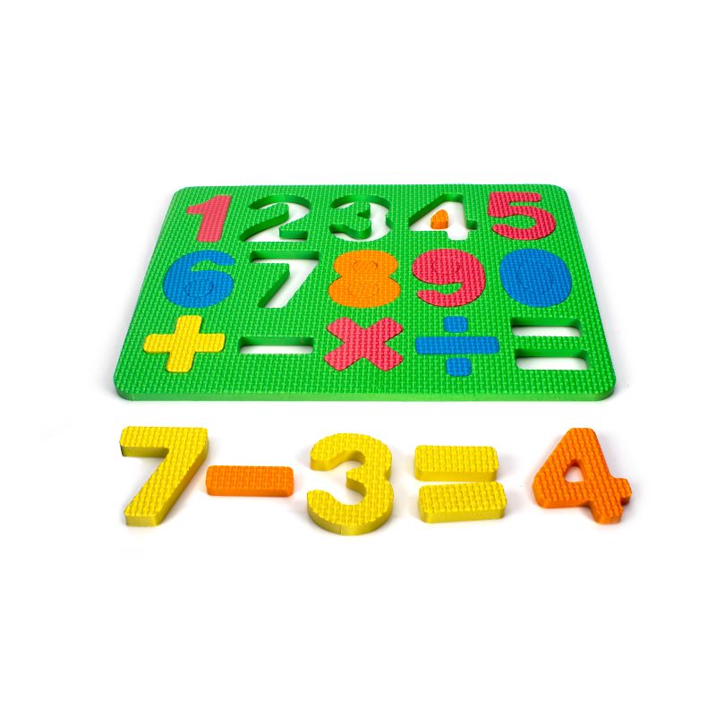 Rompecabezas De Números y Operaciones Básicas Fomi Foamy Para Niños