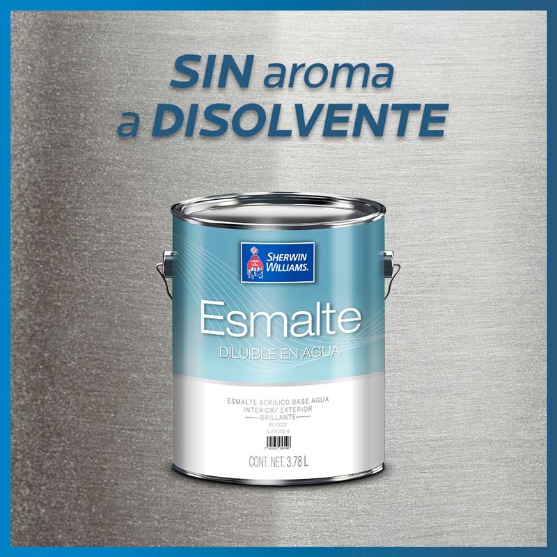Galón de esmalte diluible en agua SHERWIN WILLIAMS