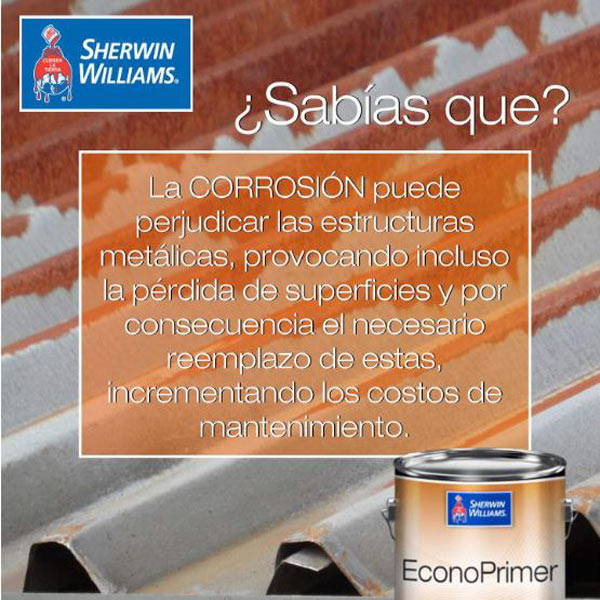Galón de PRIMARIO ALQUIDALICO PARA CORROSIÓN ECONO PRIMER SHERWIN WILLIAMS