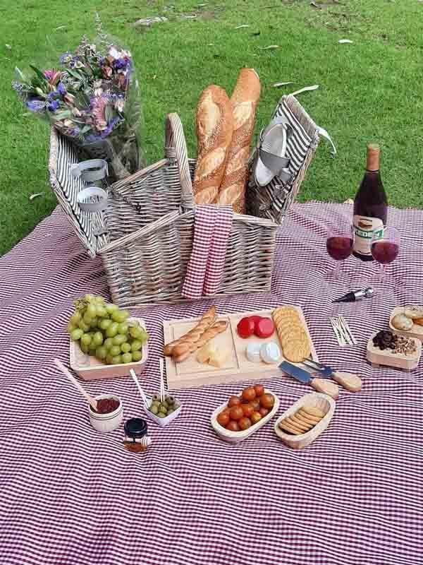 Mantel y 2 servilletas para picnic