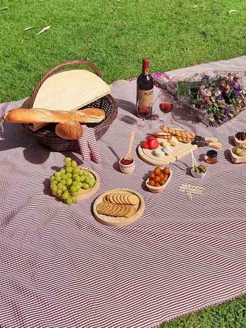 Mantel y 2 servilletas para picnic
