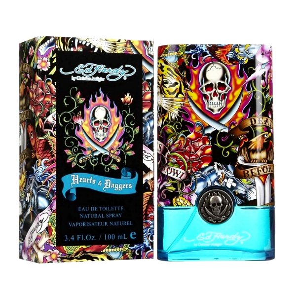 Perfume Ed Hardy Hearts & Daggers Para Hombre De Christian Audigier Edt 100ML.