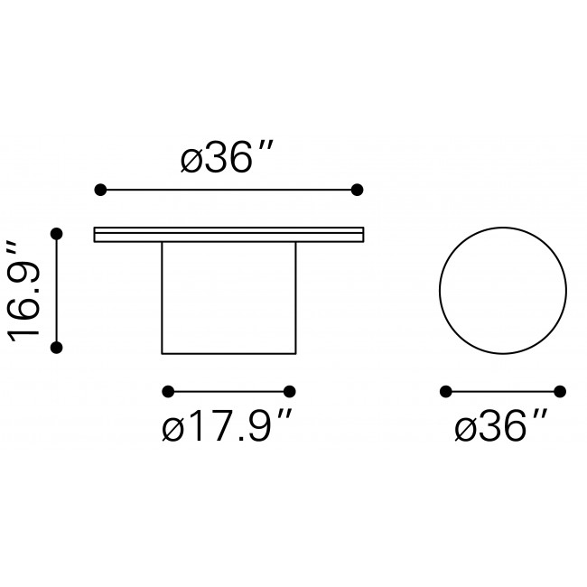 Mesa de Centro Daschanelle Dorado - Kessa