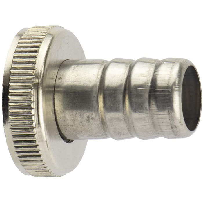 CNX Llave Para Jardín de Nariz tipo Italiana 1/2" en Latón (Llave de agua para jardín, incluye adaptador para manguera)