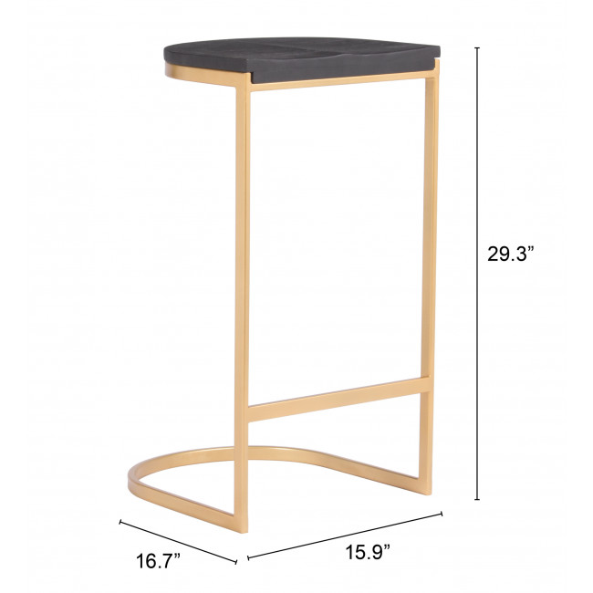 Banco de Bar Louis Dorado - Kessa