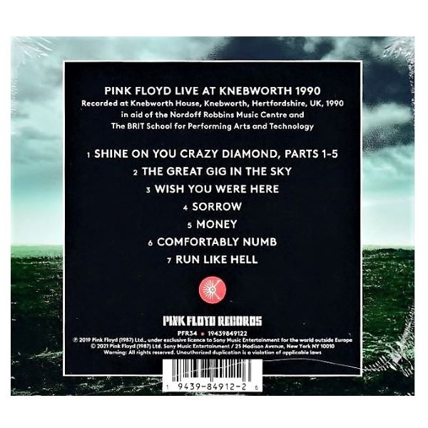 CD Pink Floyd ~ Live at Knebworth 1990
