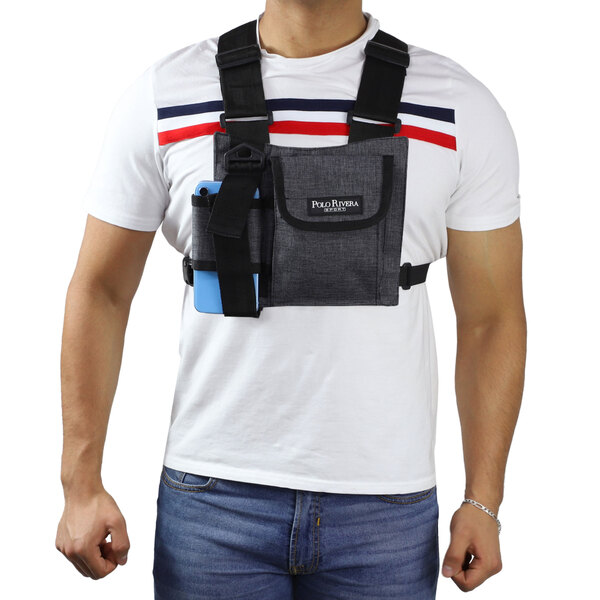 Pechera Tactica POLO RIVERA Para Celular GRIS