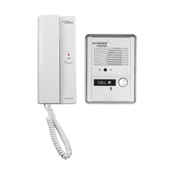 Kit de audio portero con un auricular (expandible hasta 3 auriculares)