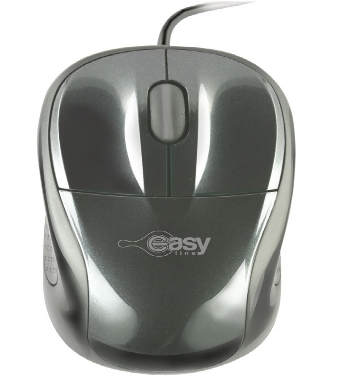 MOUSE OPTICO ALAMBRICO EASY LINE BY PERFECT CHOICE NEGRO USB COMPATIBLE CON WINDOWS MAC EL-993339